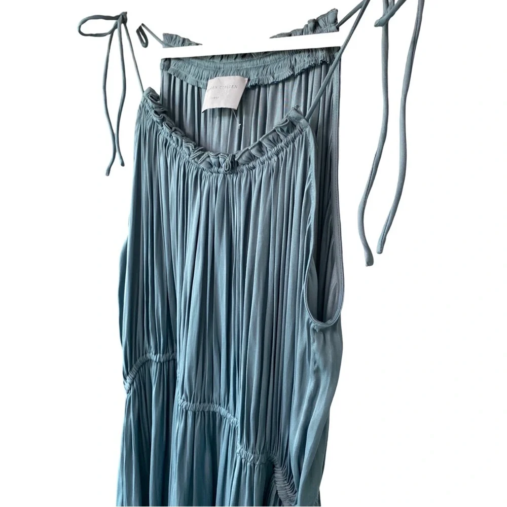 Modern Citizen Blue Gray Maxi Dress with Tie Straps - Picture 9 of 14